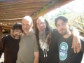 Na Gargolândia com Miguel Briamonte, Eduardo Contrera e Jorge Peña.