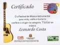 Festival de violão primeiro lugar